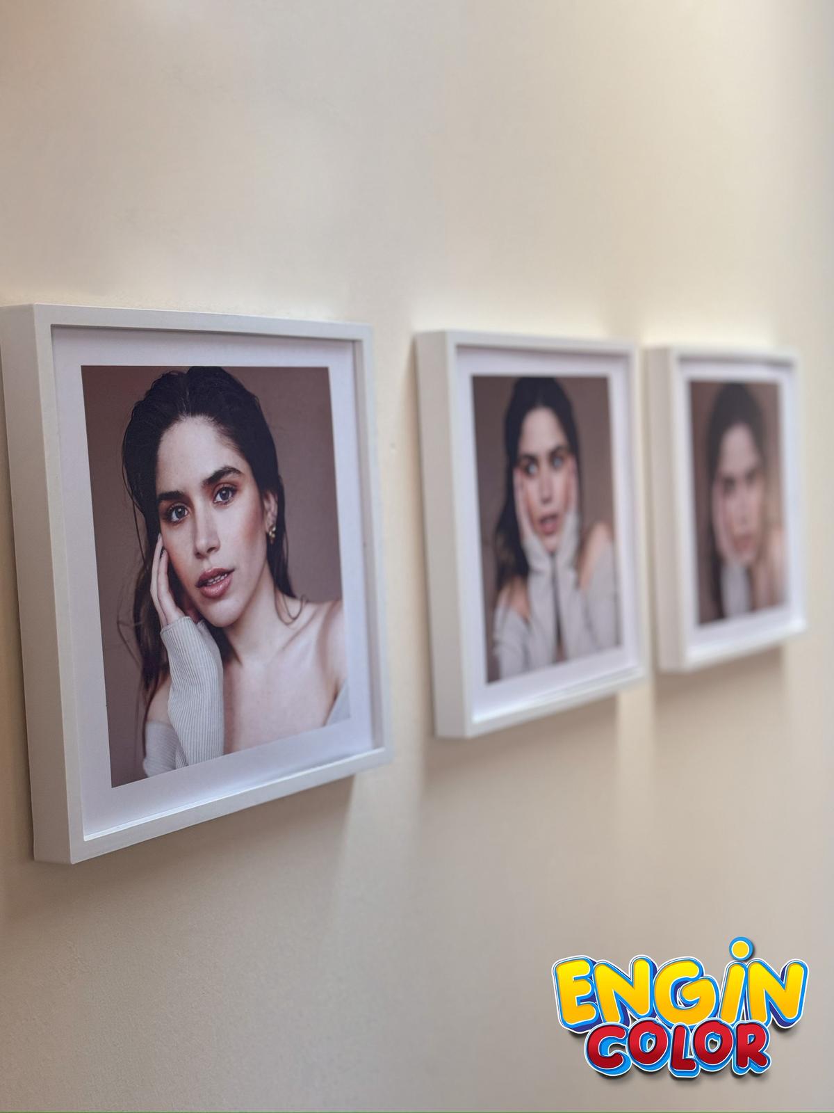 20X20 Sök Tak Kare Çerçeve Beyaz