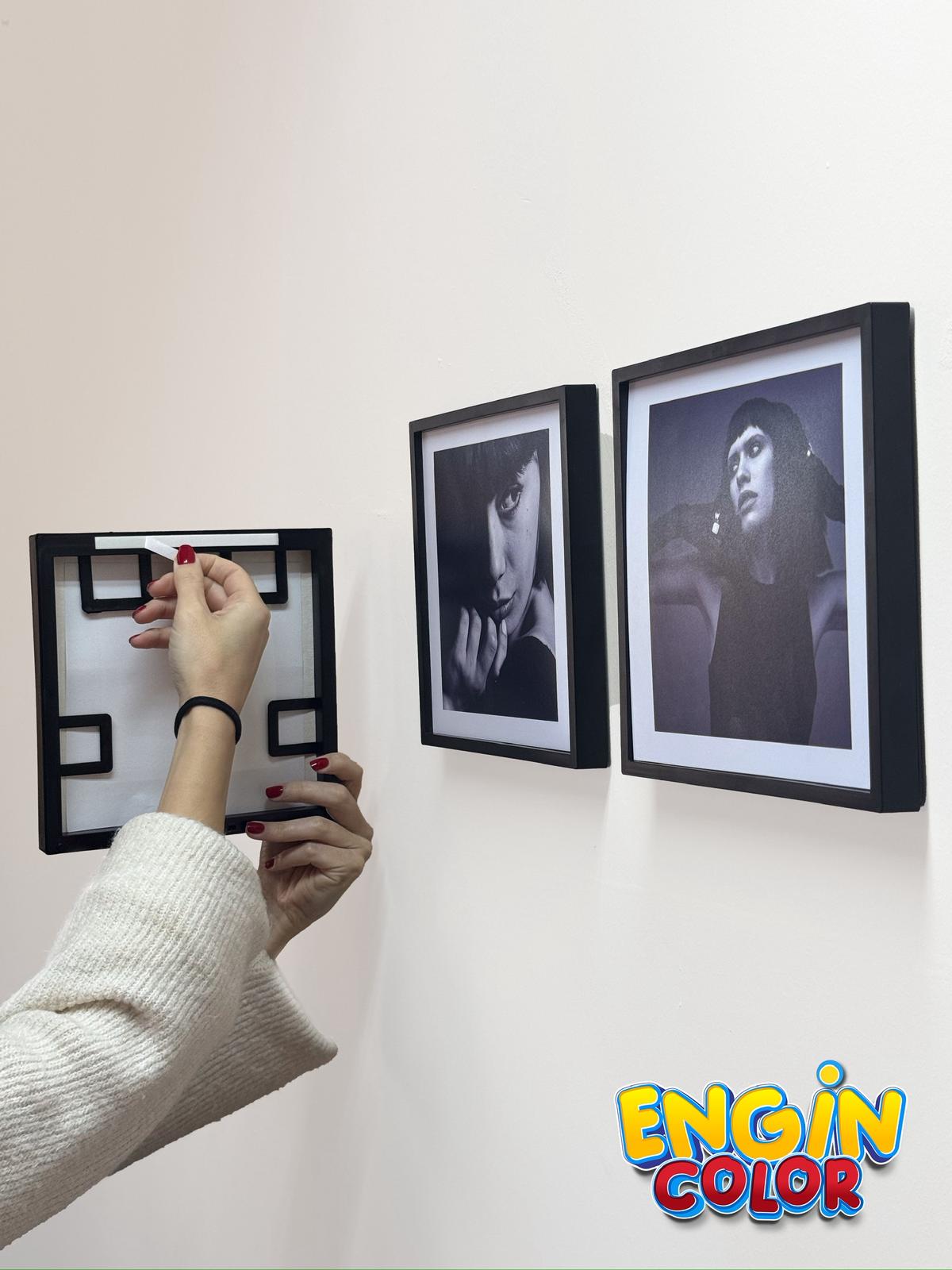 20X20 Sök Tak Kare Çerçeve Siyah - Görsel 3