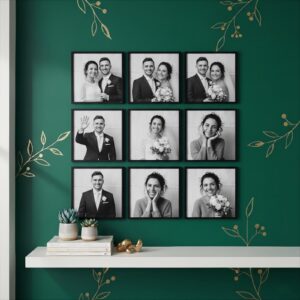 9'lu Tablo Siyah Kolaj 20x20